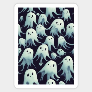 Spooky Ghost pattern, model 4 Sticker